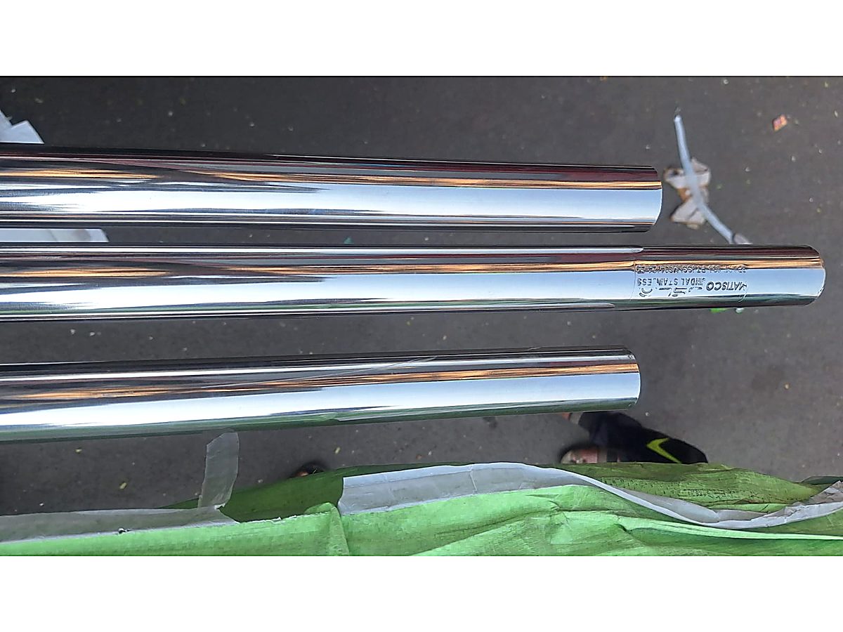 Mirror-polished sanitary stainless steel pipe tubing for hygienic process lines