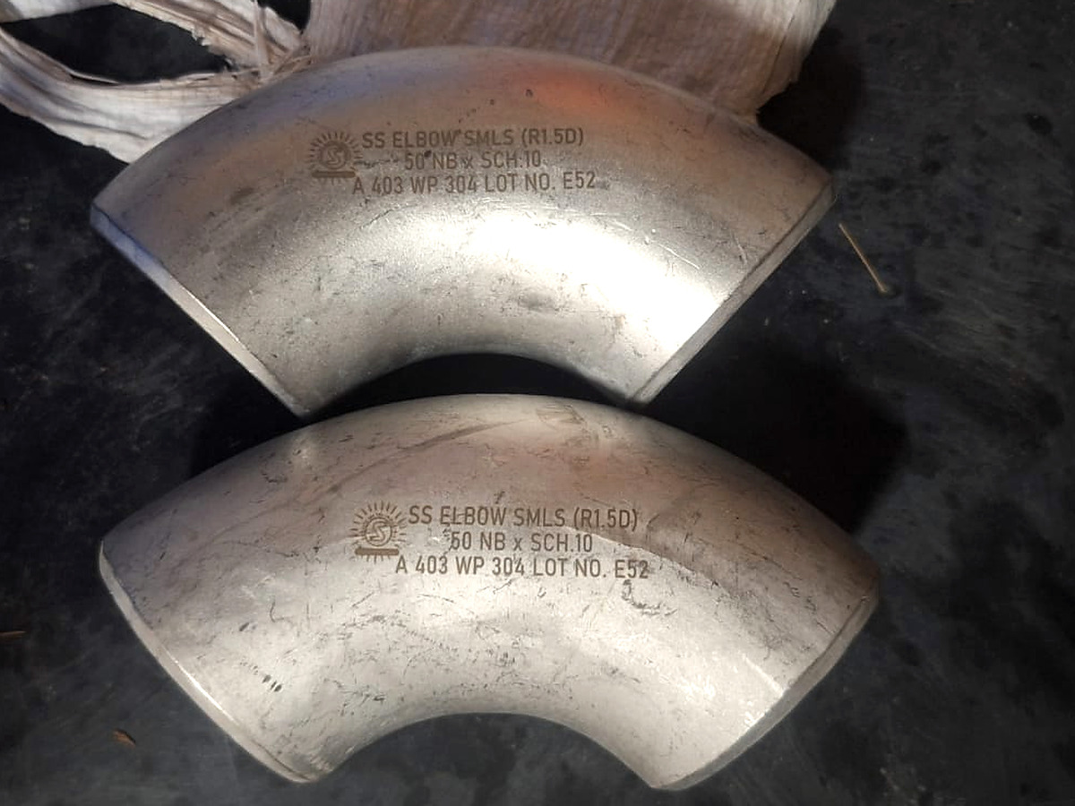 Butt-weld Elbows (90° & 45°) — Stainless steel butt-weld pipe fittings manufacturer Mumbai — elbows tees reducers