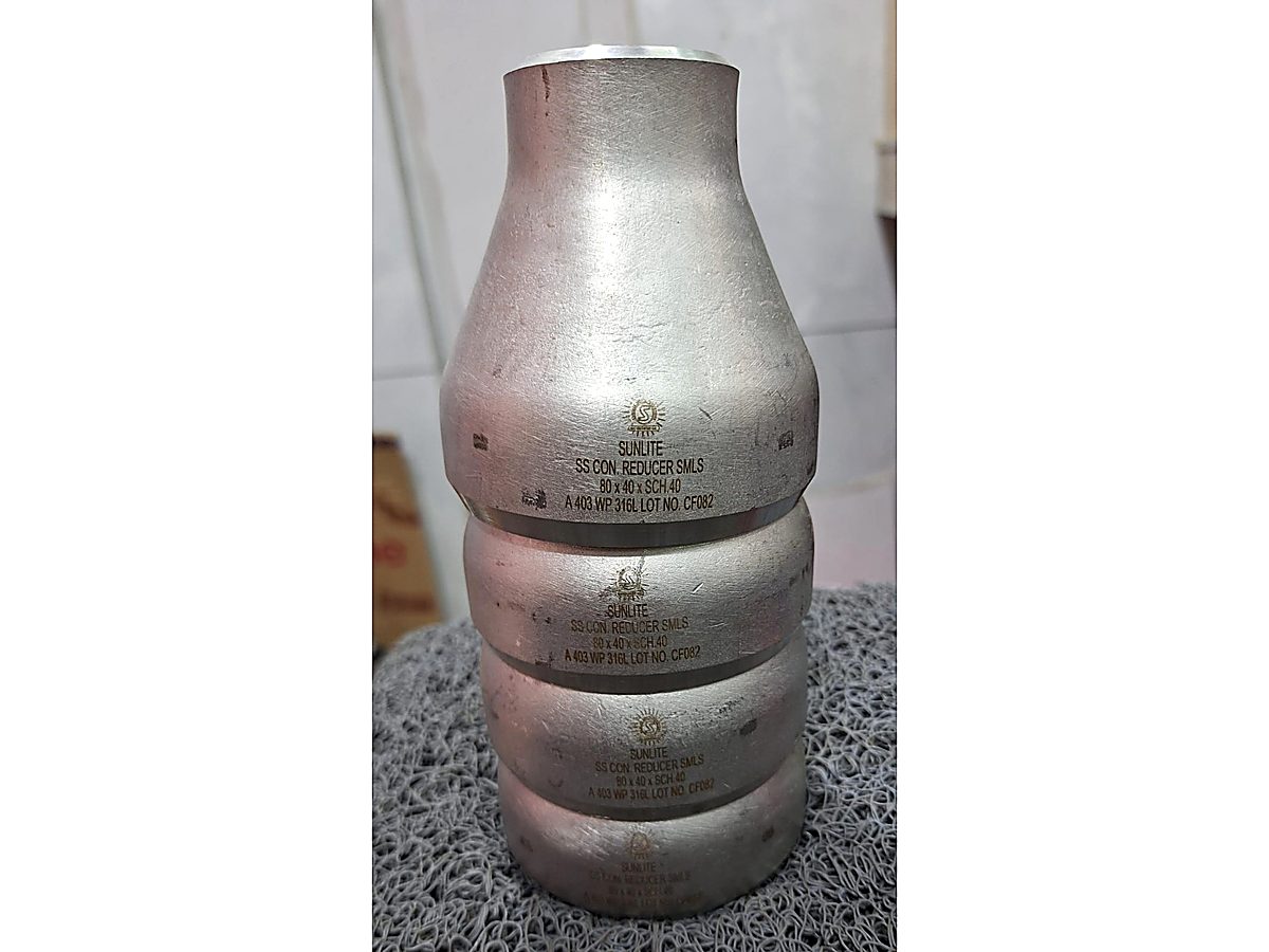 Concentric & Eccentric Reducers — Stainless steel butt-weld pipe fittings manufacturer Mumbai — elbows tees reducers