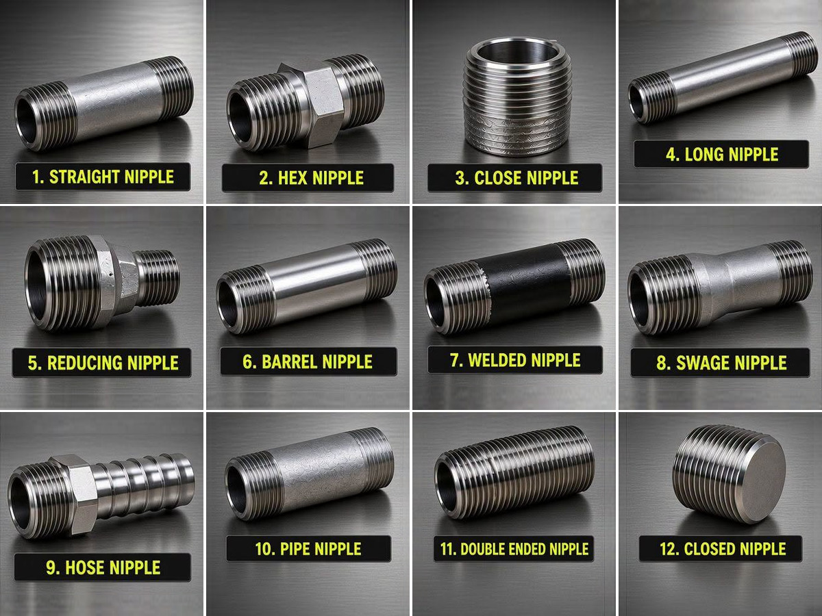 Swage, Hexagon, Hose & Barrel Nipples — Forged fittings manufacturer Mumbai — socket weld threaded fittings Class 3000 6000 9000